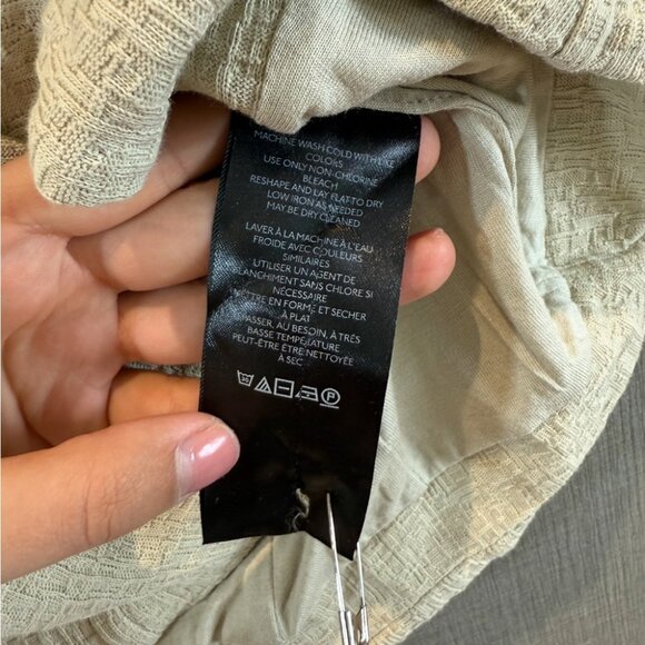 By Anthropologie Halter Cotton Button Front Vest Halter Top Sand Beige - Picture 12 of 14